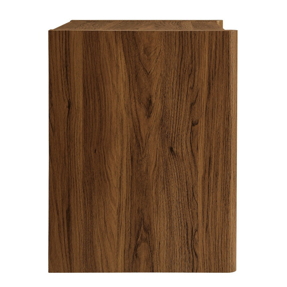 Modway Emric Wave Nightstand Walnut MDY-MOD-7236-WAL