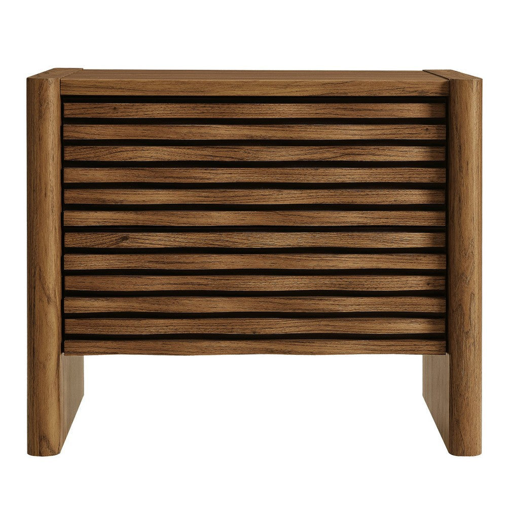 Modway Emric Wave Nightstand Walnut MDY-MOD-7236-WAL