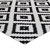 Alika Abstract Diamond Trellis 5x8 Area Rug by Modway| White