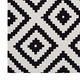 Alika Abstract Diamond Trellis 5x8 Area Rug by Modway| White