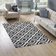 Alika Abstract Diamond Trellis 5x8 Area Rug by Modway| White