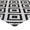 Alika Abstract Diamond Trellis 8x10 Area Rug by Modway| White