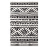 Haku Geometric Moroccan Tribal 5x8 Area Rug by Modway| White