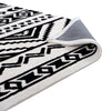 Haku Geometric Moroccan Tribal 8x10 Area Rug by Modway| White