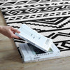 Haku Geometric Moroccan Tribal 8x10 Area Rug, Black and White - No Shipping Charges