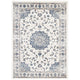 Lilja Distressed Vintage Medallion 5x8 Area Rug by Modway| White