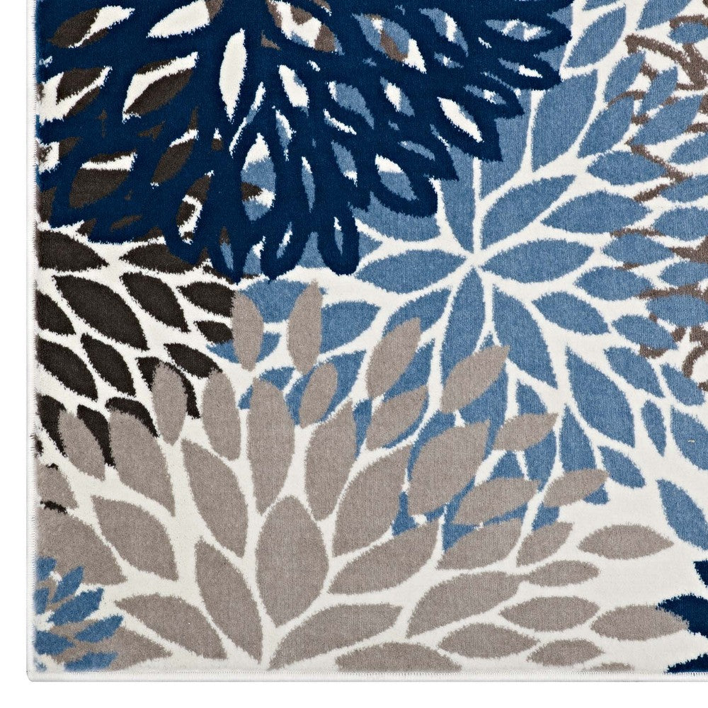 Calithea Vintage Classic Abstract Floral 5x8 Area Rug by Modway| Brown