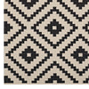 Perplex Geometric Diamond Trellis Indoor and Outdoor 5x8 Area Rug by Modway| Black