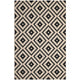 Perplex Geometric Diamond Trellis Indoor and Outdoor 5x8 Area Rug by Modway| Black