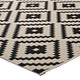 Perplex Geometric Diamond Trellis Indoor and Outdoor 8x10 Area Rug by Modway| Black