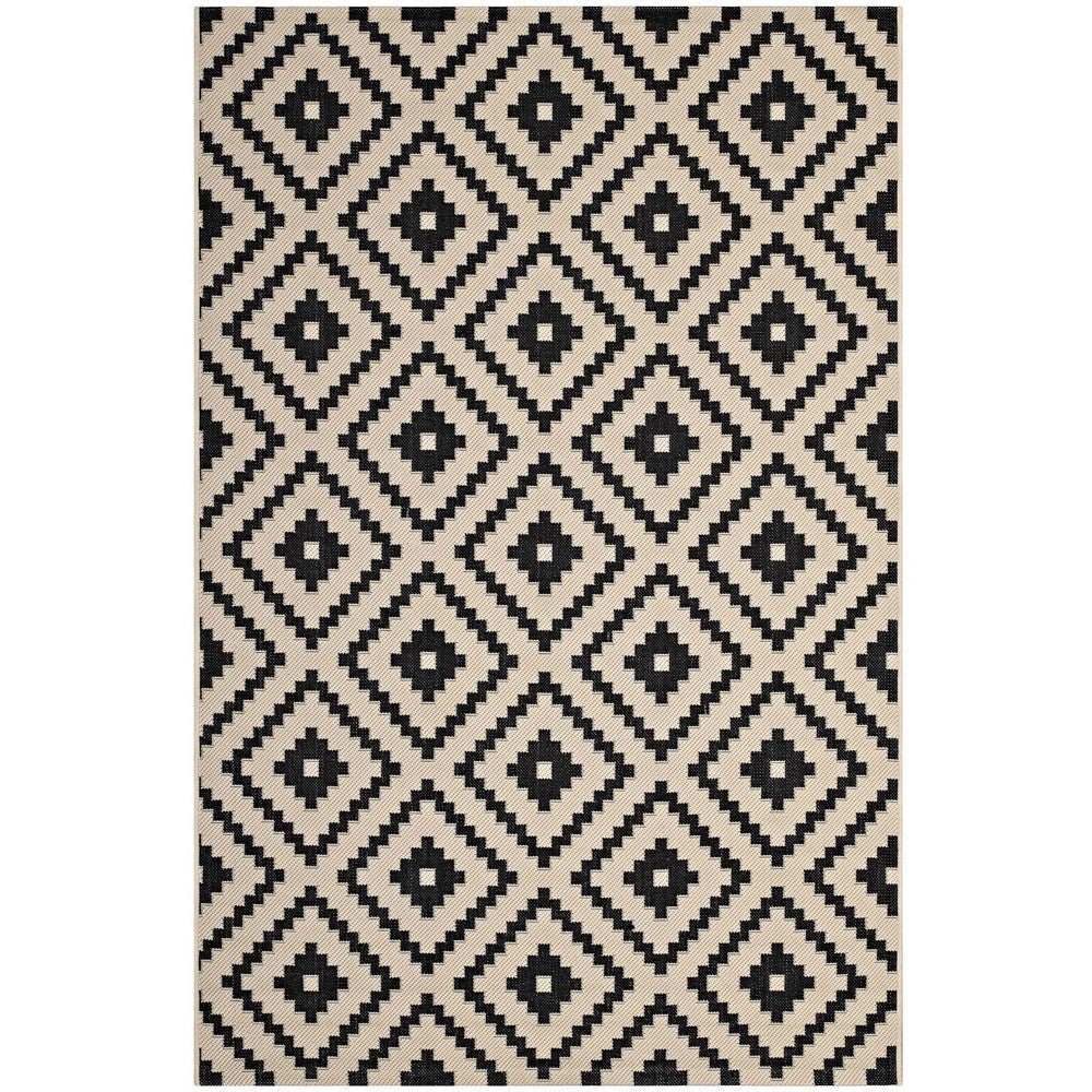 Perplex  Geometric Diamond Trellis 8x10 Indoor and Outdoor Area Rug - No Shipping Charges