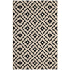 Perplex Geometric Diamond Trellis Indoor and Outdoor 8x10 Area Rug by Modway| Black