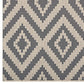 Jagged Geometric Diamond Trellis 5x8 Indoor and Outdoor Area Rug - No Shipping Charges