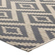 Jagged Geometric Diamond Trellis Indoor and Outdoor 8x10 Area Rug by Modway| Gray
