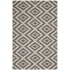 Jagged Geometric Diamond Trellis Indoor and Outdoor 8x10 Area Rug by Modway| Gray