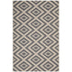 Jagged Geometric Diamond Trellis Indoor and Outdoor 8x10 Area Rug by Modway| Gray