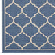 Avena Moroccan Quatrefoil Trellis Indoor and Outdoor 5x8 Area Rug by Modway| Blue