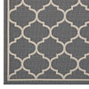 Avena Moroccan Quatrefoil Trellis Indoor and Outdoor 5x8 Area Rug by Modway| Gray
