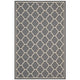 Avena Moroccan Quatrefoil Trellis Indoor and Outdoor 5x8 Area Rug by Modway| Gray