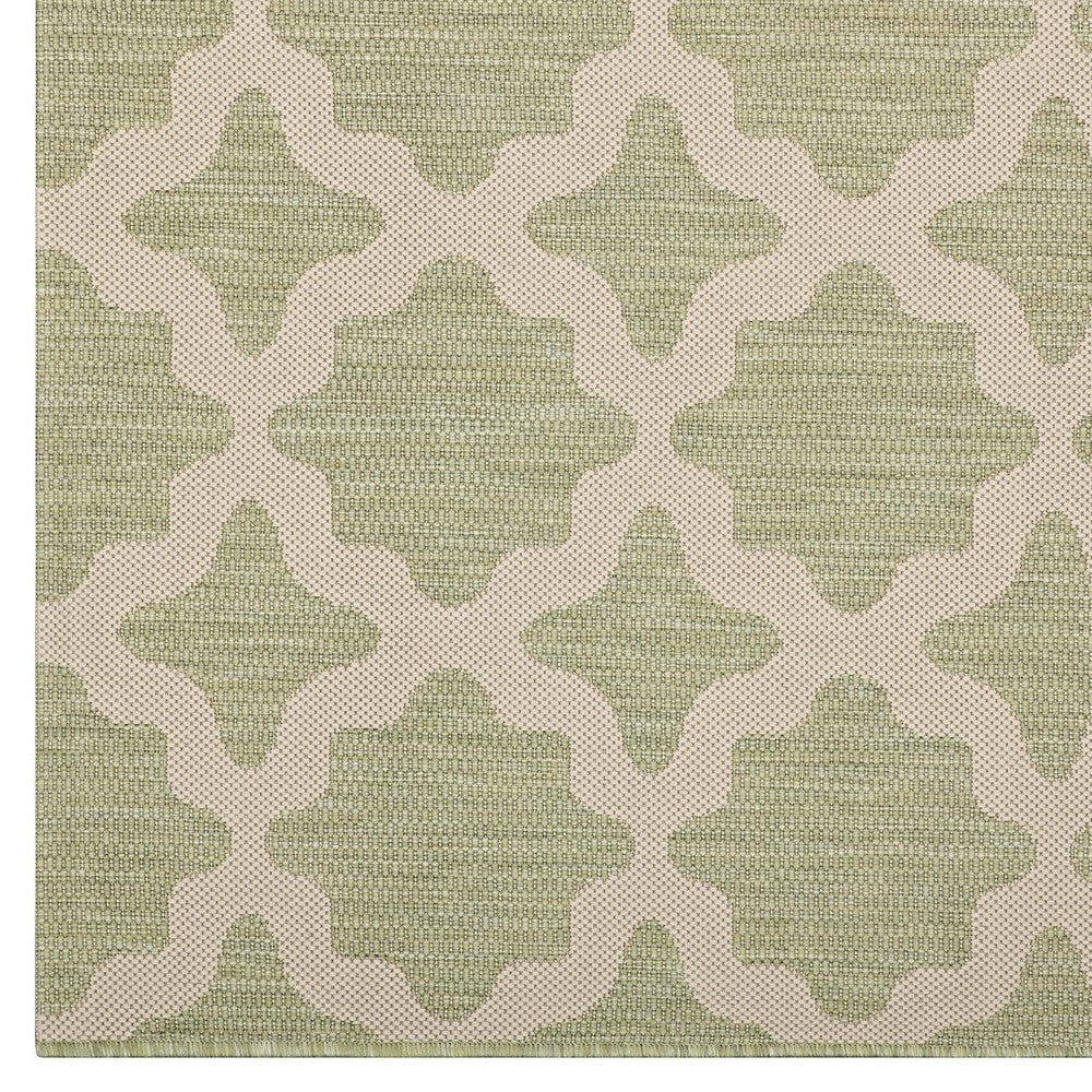 Cerelia Moroccan Trellis Indoor and Outdoor 5x8 Area Rug by Modway| Brown