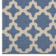 Cerelia Moroccan Trellis Indoor and Outdoor 8x10 Area Rug by Modway| Blue