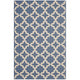 Cerelia Moroccan Trellis Indoor and Outdoor 8x10 Area Rug by Modway| Blue