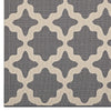 Modway Cerelia Moroccan Trellis 5x8 Indoor and Outdoor In Gray and Beige MDY-R-1139D-58