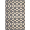 Cerelia Moroccan Trellis Indoor and Outdoor 5x8 Area Rug by Modway| Gray