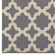 Cerelia Moroccan Trellis Indoor and Outdoor 8x10 Area Rug by Modway| Gray
