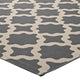 Cerelia Moroccan Trellis Indoor and Outdoor 8x10 Area Rug by Modway| Gray