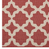 Cerelia Moroccan Trellis Indoor and Outdoor 5x8 Area Rug by Modway| Red