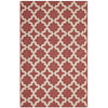 Cerelia Moroccan Trellis Indoor and Outdoor 5x8 Area Rug by Modway| Red