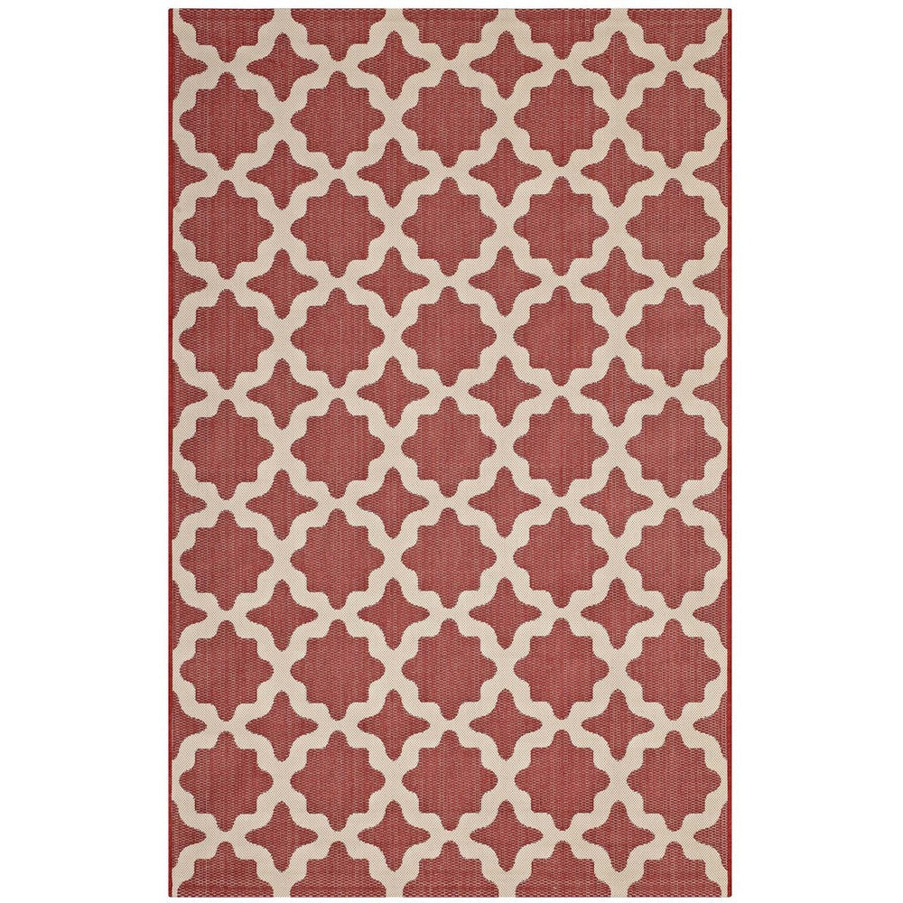 Cerelia Moroccan Trellis 5x8 Indoor and Outdoor Area Rug - No Shipping Charges