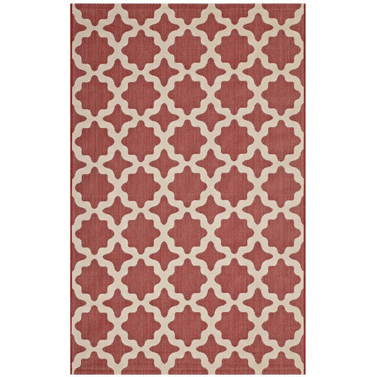Cerelia Moroccan Trellis 5x8 Indoor and Outdoor Area Rug - No Shipping Charges