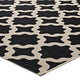 Cerelia Moroccan Trellis Indoor and Outdoor 8x10 Area Rug by Modway| Black