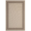 Rim Solid Border Indoor and Outdoor 8x10 Area Rug by Modway| Brown