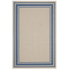 Rim Solid Border Indoor and Outdoor 5x8 Area Rug by Modway| Brown
