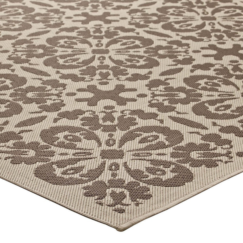 Ariana Vintage Floral Trellis 8x10 Indoor and Outdoor Area Rug - No Shipping Charges