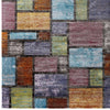 Success Nyssa Abstract Geometric Mosaic 4x6 Area Rug by Modway| Blue