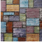 Success Nyssa Abstract Geometric Mosaic 4x6 Area Rug - No Shipping Charges