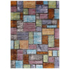 Success Nyssa Abstract Geometric Mosaic 5x8 Area Rug by Modway| Blue
