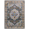 Success Anisah Distressed Floral Vintage Medallion 5x8 Area Rug by Modway| Gray