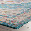 Success Anisah Distressed Floral Vintage Medallion 8x10 Area Rug by Modway| Blue