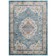 Success Anisah Distressed Floral Vintage Medallion 8x10 Area Rug by Modway| Blue