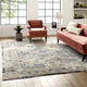 Success Jacinda Distressed Vintage Floral Vintage Medallion 8x10 Area Rug by Modway| Gray