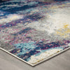 Entourage Adeline Contemporary Modern Abstract 8x10 Area Rug - No Shipping Charges