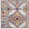 Entourage Khalida Distressed Vintage Floral Lattice 5x8 Area Rug - No Shipping Charges