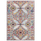 Entourage Khalida Distressed Vintage Floral Lattice 5x8 Area Rug by Modway| Gray