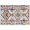 Entourage Khalida Distressed Floral Lattice 8x10 Area Rug by Modway| Gray