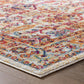 Entourage Jessa Distressed Vintage Floral Lattice 5x8 Area Rug - No Shipping Charges